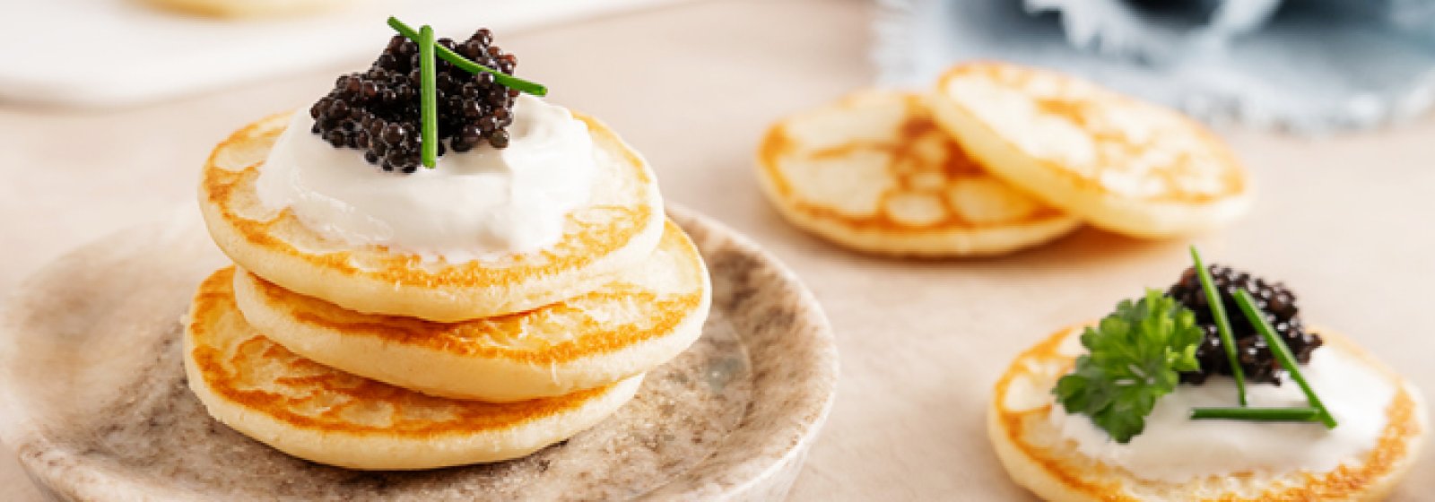 Blinier med caviar